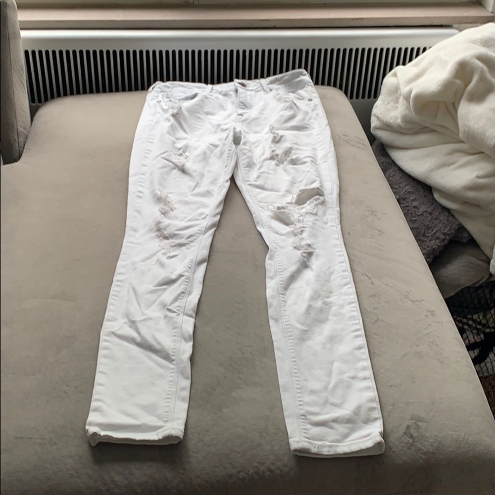 Pacsun White Ripped High Rise Skinniest Jeans